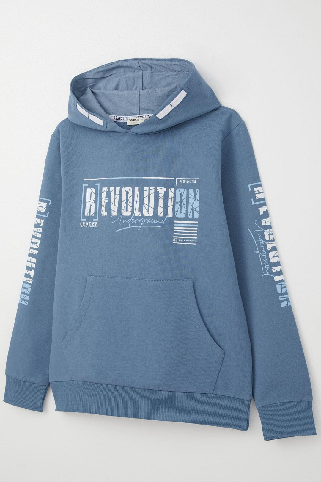 BRE Breeze Boys' Sweatshirt Hoodie with Kangaroo Pocket, 96 Years, Indigo - Yecla