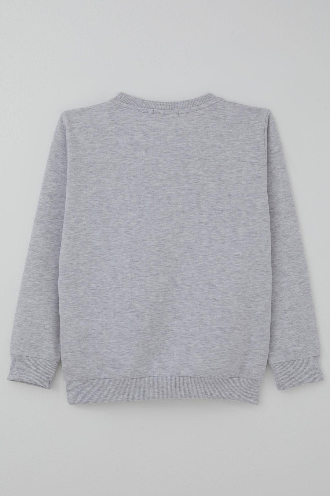 BRE Breeze Erkek Çocuk Sweatshirt Yazı Baskılı 84 Yaş, Açık Gri Melanj - Garden Grove
