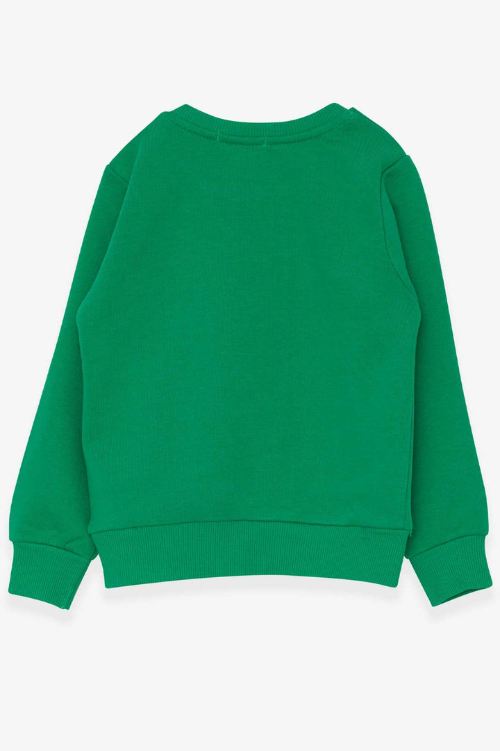 BRE Breeze Boys' Sweatshirt Printed with Text, 2-6 Years, Green - Middletown