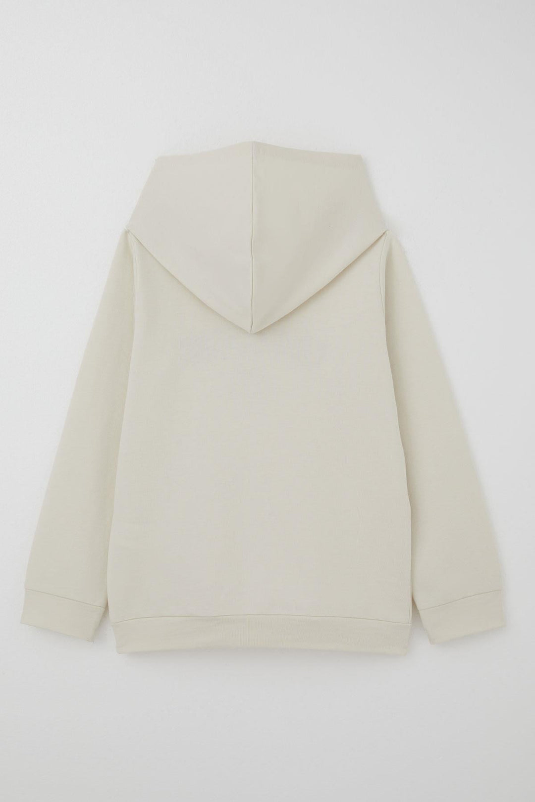BRE Breeze Erkek Çocuk Sweatshirt Yazı Baskılı Kapüşonlu 4-8 Yaş, Taş - Blois