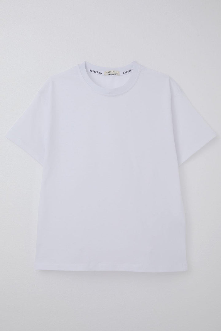 BRE Breeze Boys' T-Shirt Basic 44 Years, White - Grevenbroich