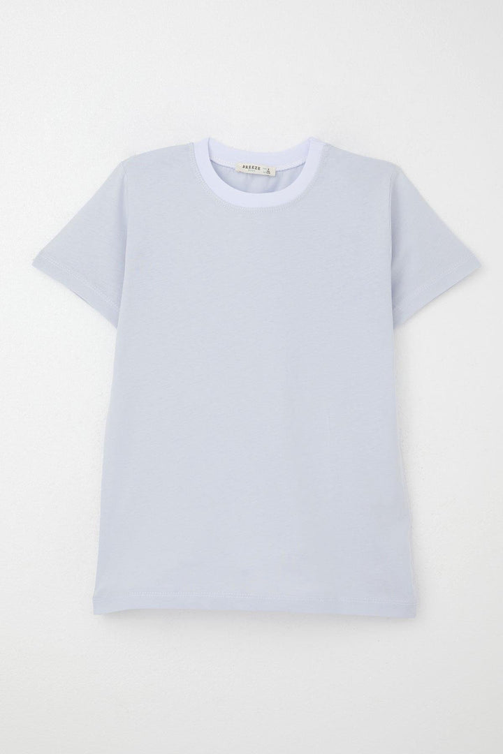 BRE Breeze Boys' T-Shirt Basic 44 Years, Ice Blue - Villena