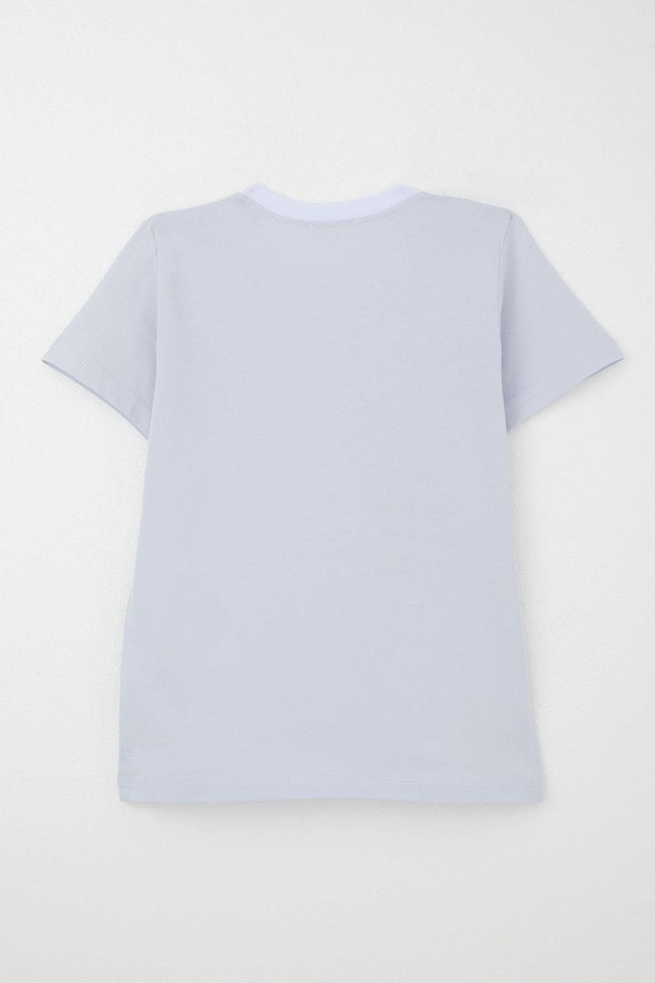 BRE Breeze Boys' T-Shirt Basic 44 Years, Ice Blue - Villena