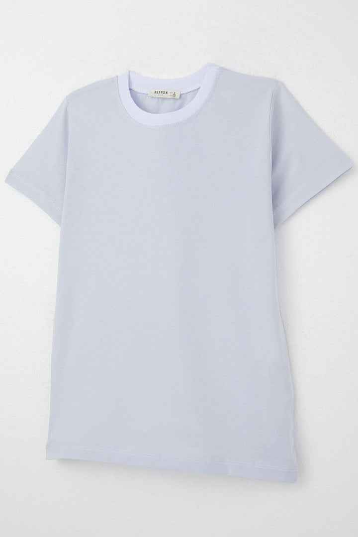 BRE Breeze Boys' T-Shirt Basic 44 Years, Ice Blue - Villena