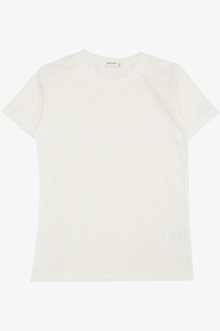 BRE Breeze Boys' T-Shirt Basic 4-8 Years, Ecru - Bassano del Grappa
