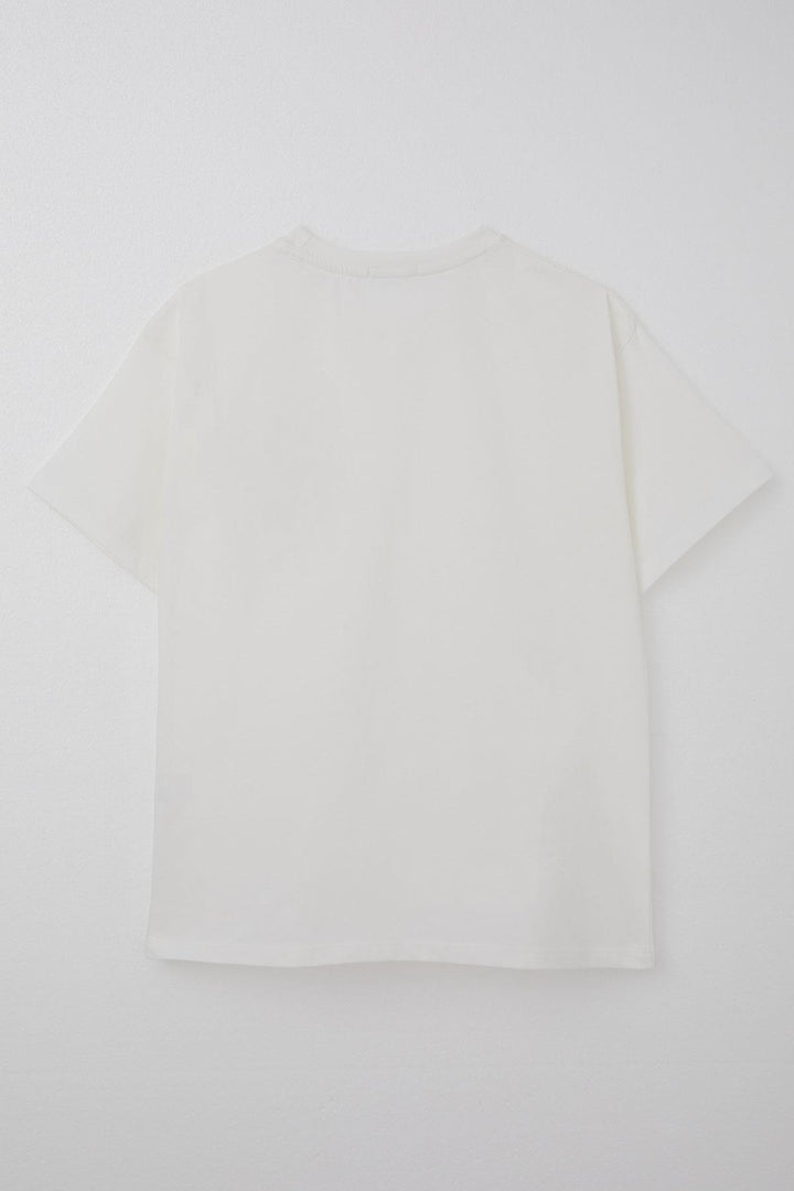 BRE Breeze Boys' T-Shirt Basic 44 Years, Ecru - Glasgow