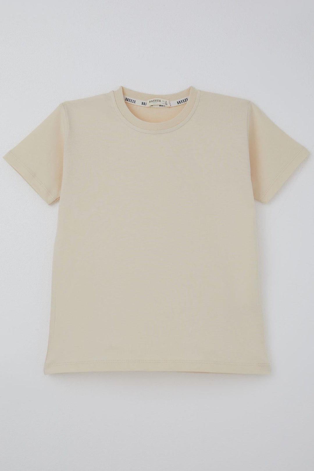 BRE Breeze Erkek Çocuk Tişört Basic 4-8 Yaş, Krem - Caldwell