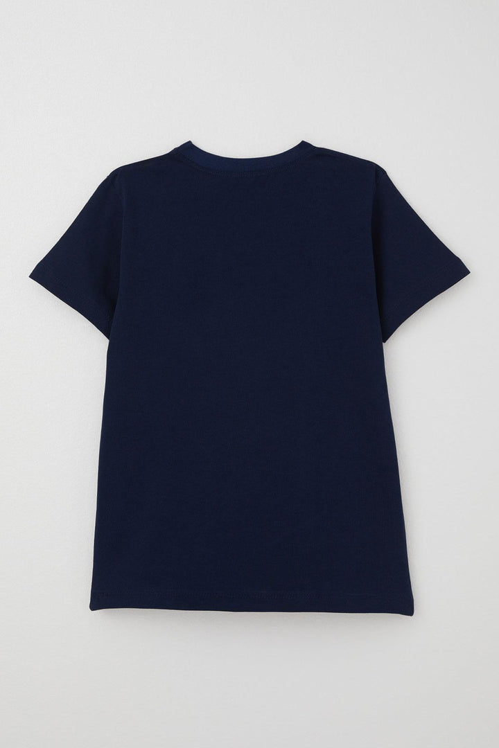 BRE Breeze Boys' T-Shirt Basic 44 Years, Navy Blue - Almada
