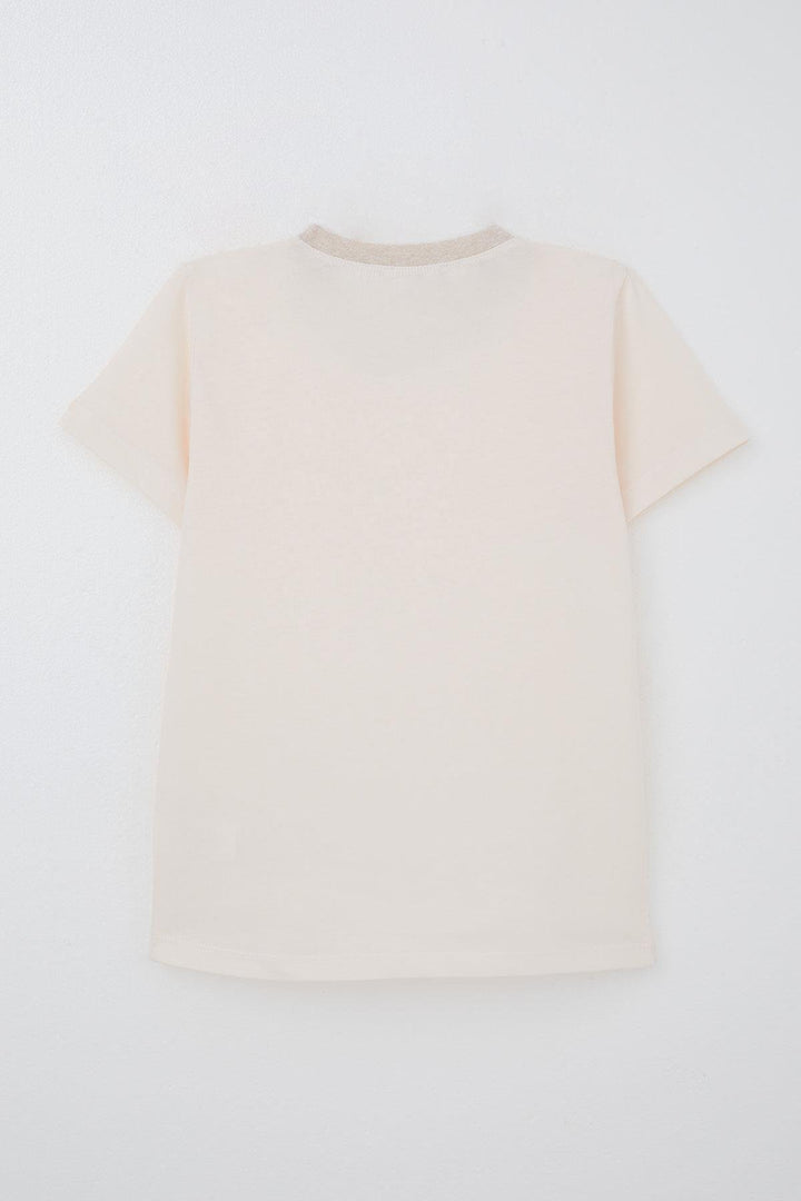 BRE Breeze Erkek Çocuk Tişört Basic 44 Yaş, Pudra - Durham