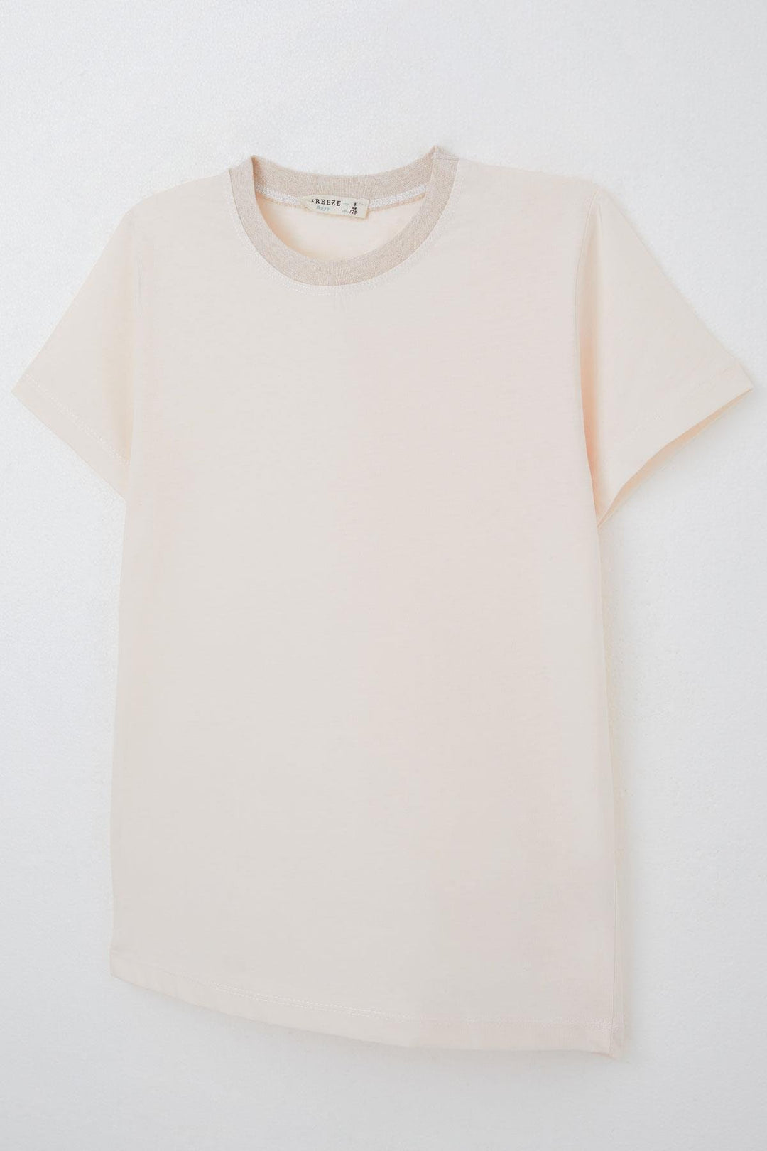 BRE Breeze Erkek Çocuk Tişört Basic 44 Yaş, Pudra - Durham