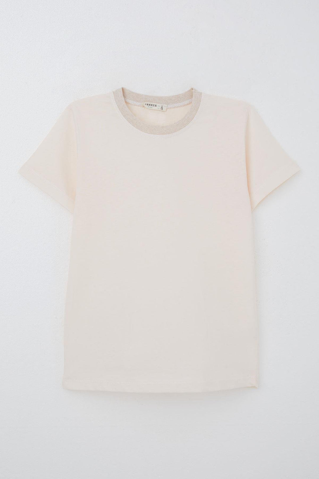 BRE Breeze Erkek Çocuk Tişört Basic 44 Yaş, Pudra - Durham