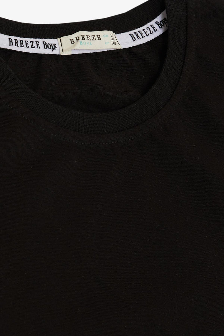 BRE Breeze Boys' T-Shirt Basic 44 Years, Black - Scottsdale