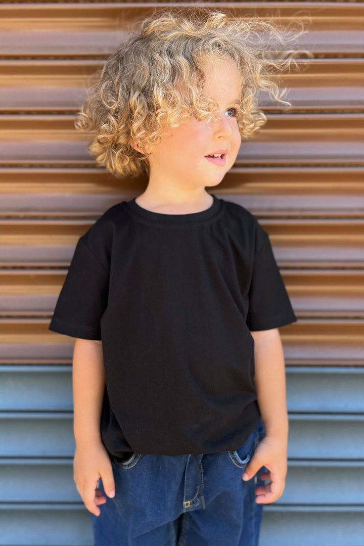 BRE Breeze Boys' T-Shirt Basic 44 Years, Black - Scottsdale