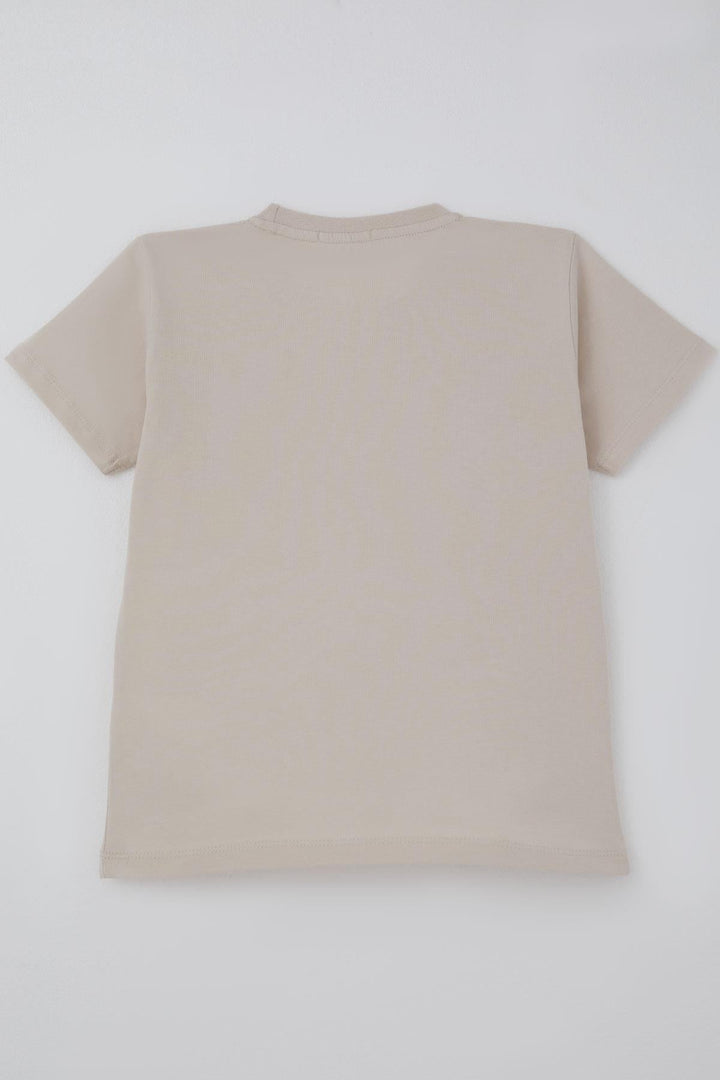 BRE Breeze Erkek Çocuk Tişört Basic 4-8 Yaş, Taş - Chatham
