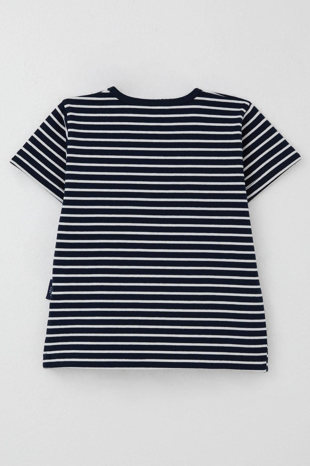 BRE Breeze Boys' Striped T-Shirt 3-7 Years, Navy Blue - Poitiers