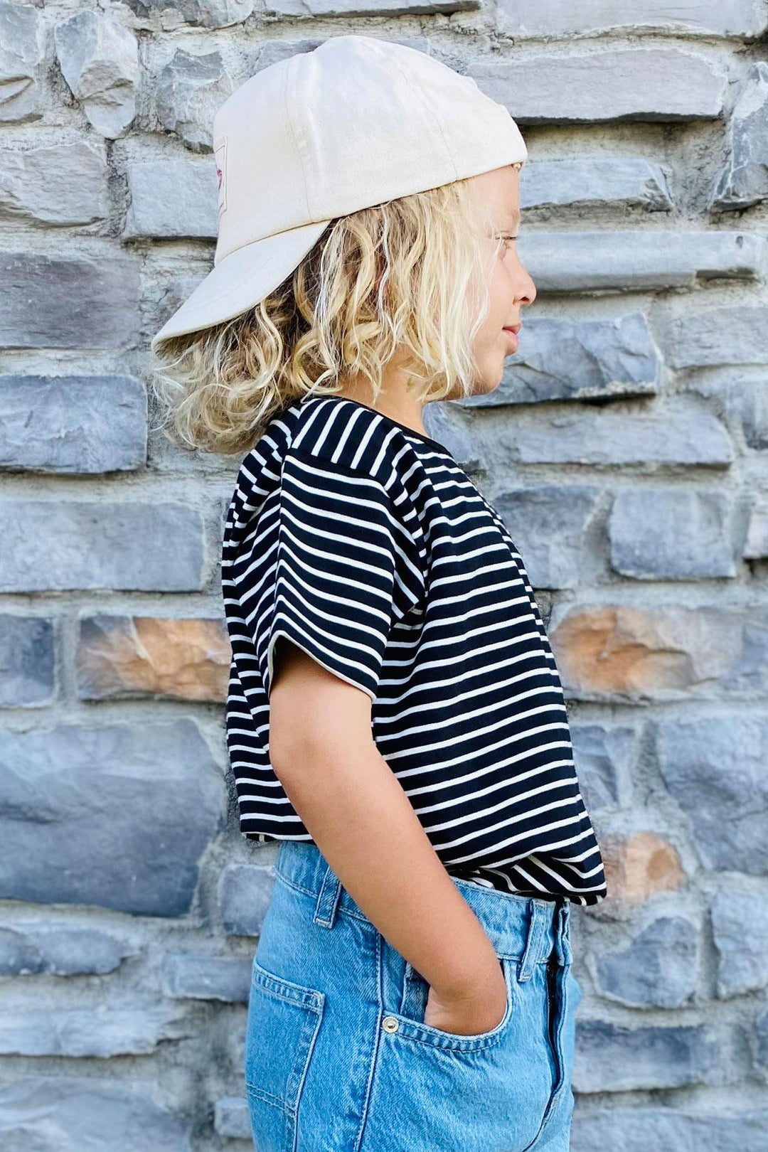 BRE Breeze Erkek Çocuk Tişört Çizgili 3-7 Yaş, Siyah - Holubivske