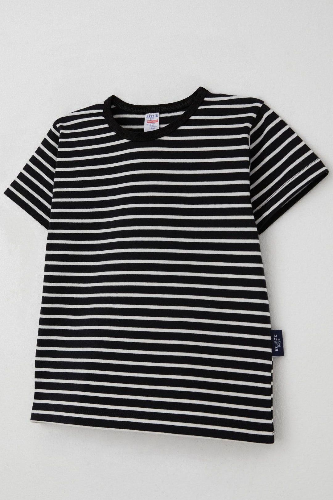 BRE Breeze Boys' Striped T-Shirt 3-7 Years, Black - Middelburg