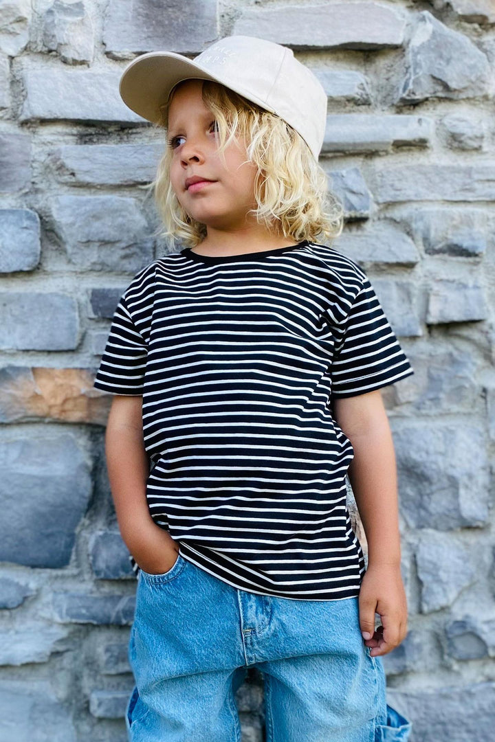 BRE Breeze Erkek Çocuk Tişört Çizgili 3-7 Yaş, Siyah - Holubivske