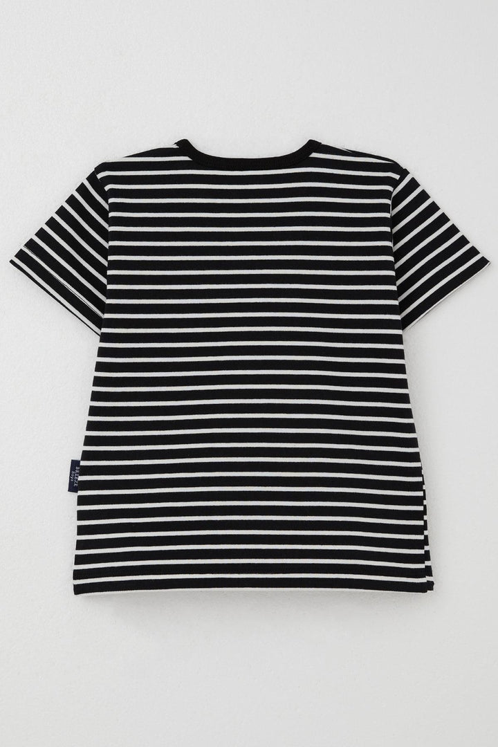 BRE Breeze Erkek Çocuk Tişört Çizgili 3-7 Yaş, Siyah - Holubivske
