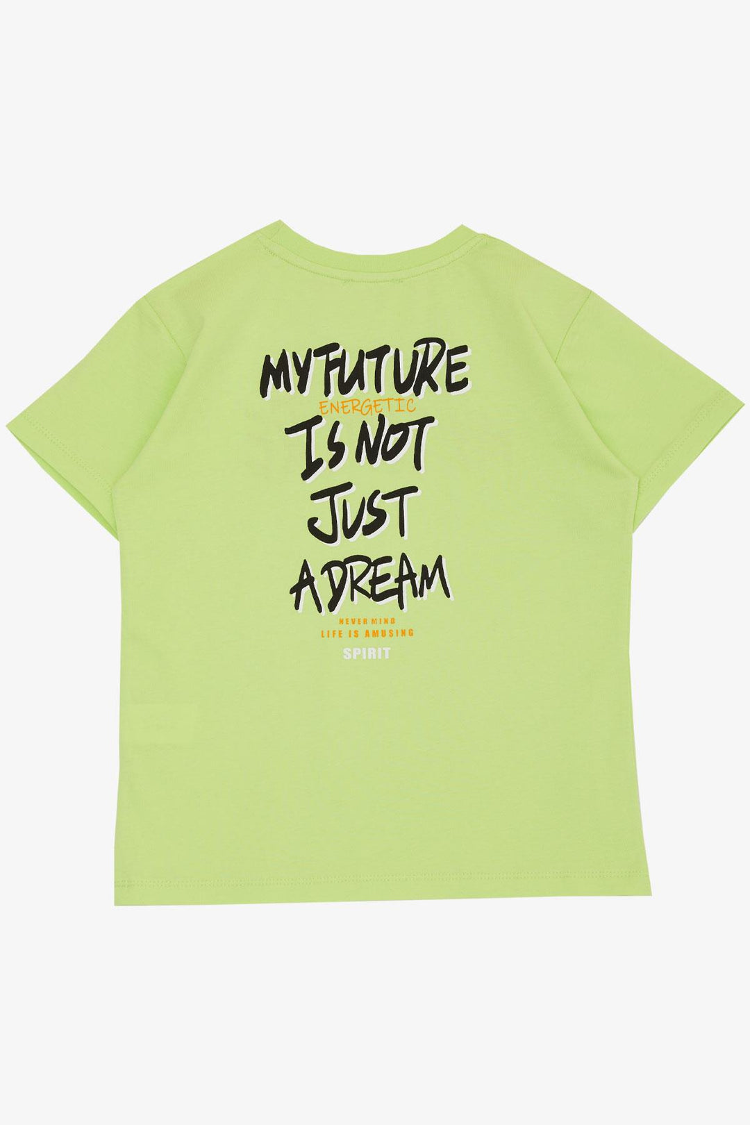 BRE Breeze Boys' T-shirt Future Themed Printed 84 Years, Pistachio Green - Grimsby