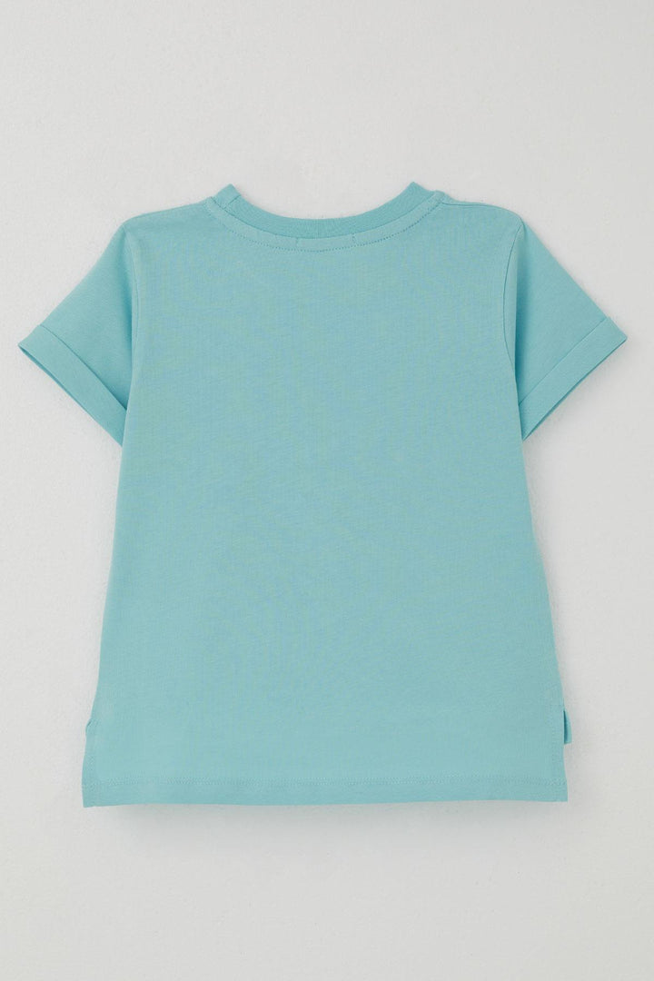 BRE Breeze Boys' T-shirt League Star Dinosaur Printed 2-6 Years, Light Blue - Leesburg