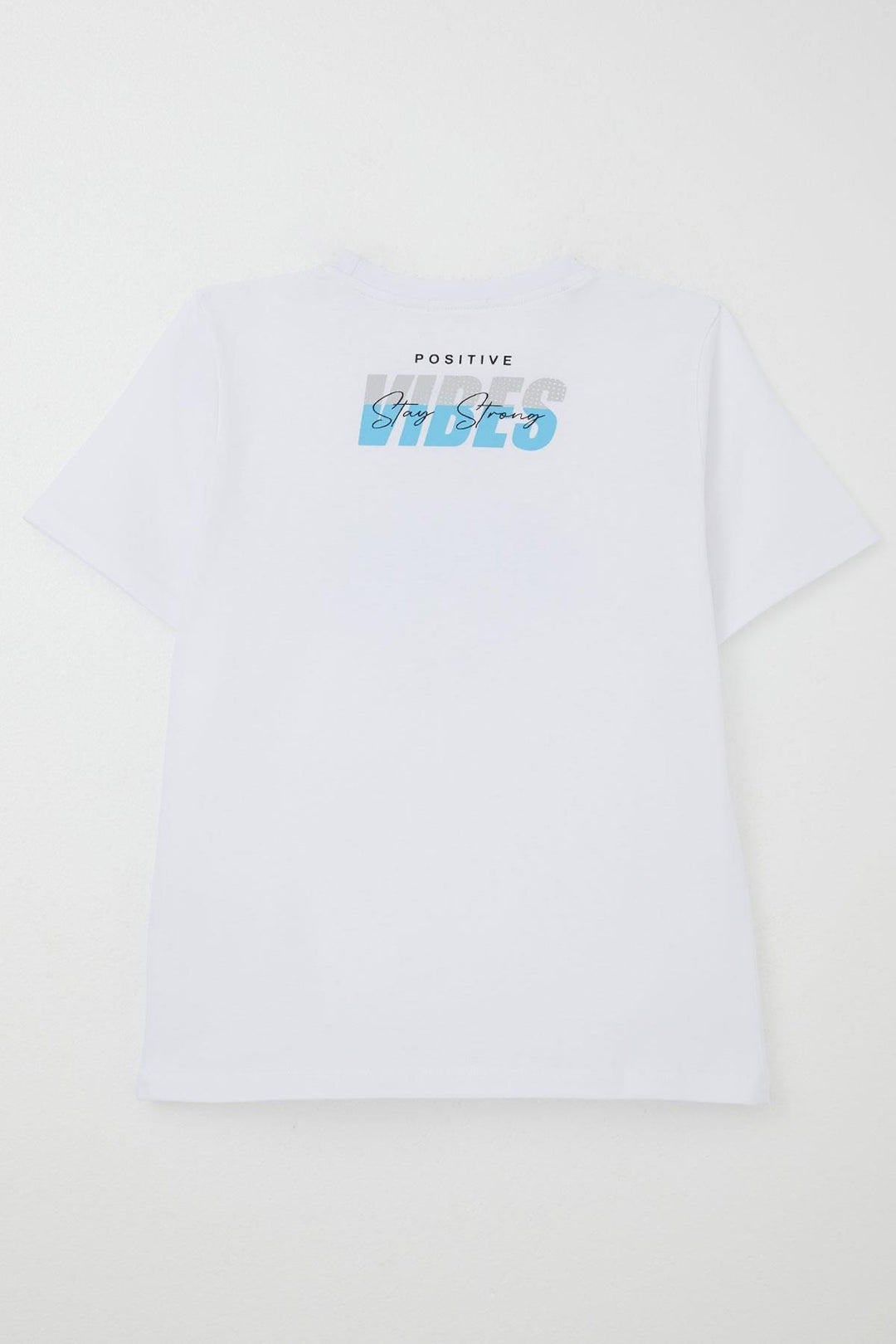 BRE Breeze Erkek Çocuk Tişört Motivasyon Temalı & Sırt Kısmı Yazı Baskı Detaylı 96 Yaş, Beyaz - Terre Haute