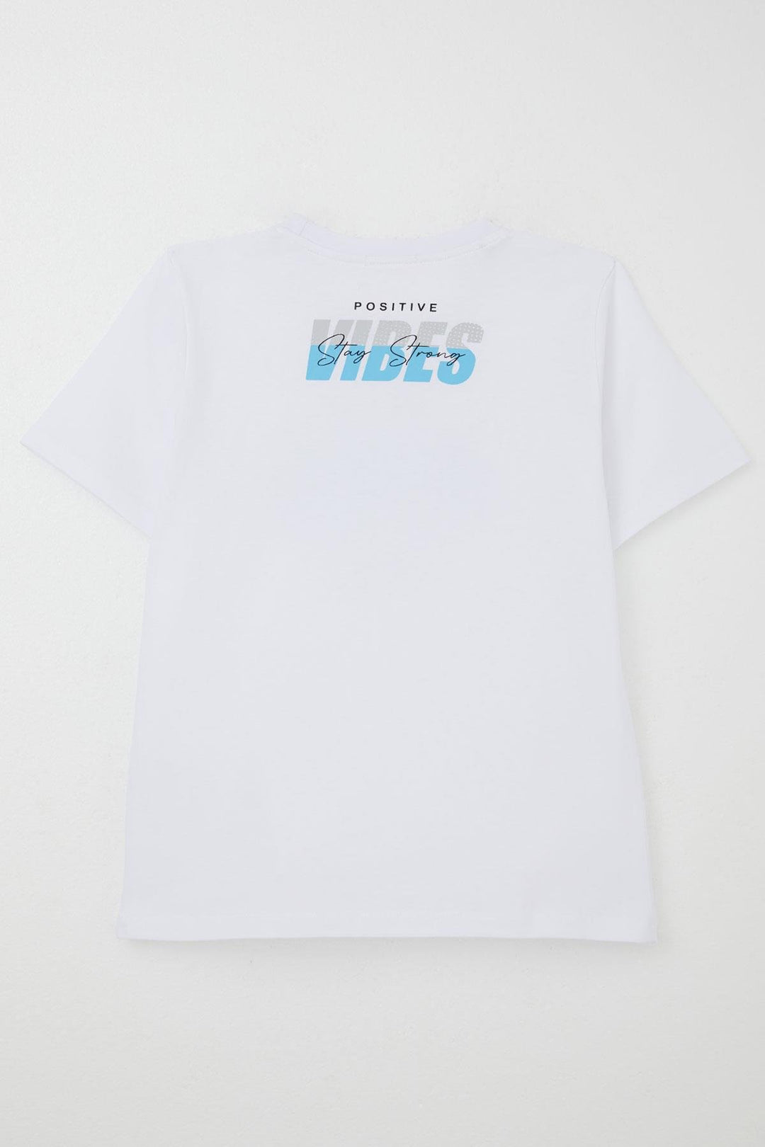 BRE Breeze Boy's T-shirt Motivation Themed & Back Print Detailed 96 Years, White - Bragança
