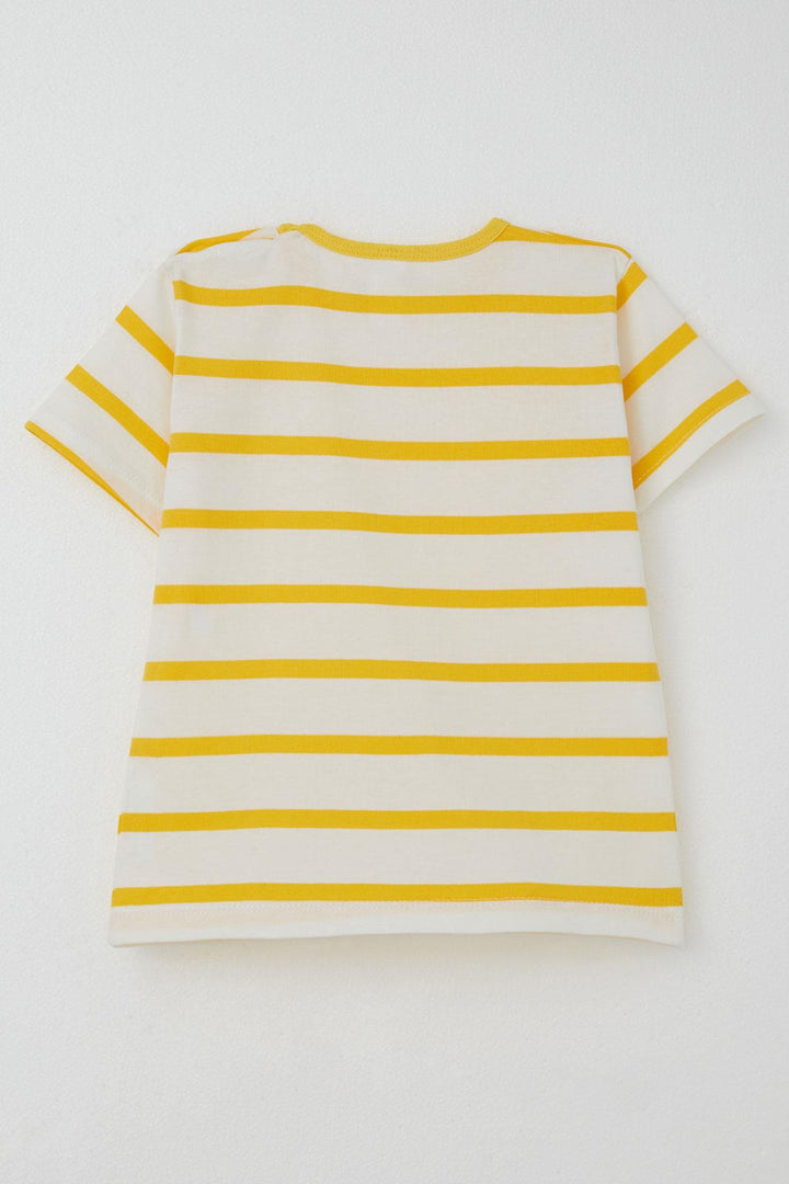 BRE Breeze Boys' T-shirt Striped 1-4 Years, Beige - Wildwood