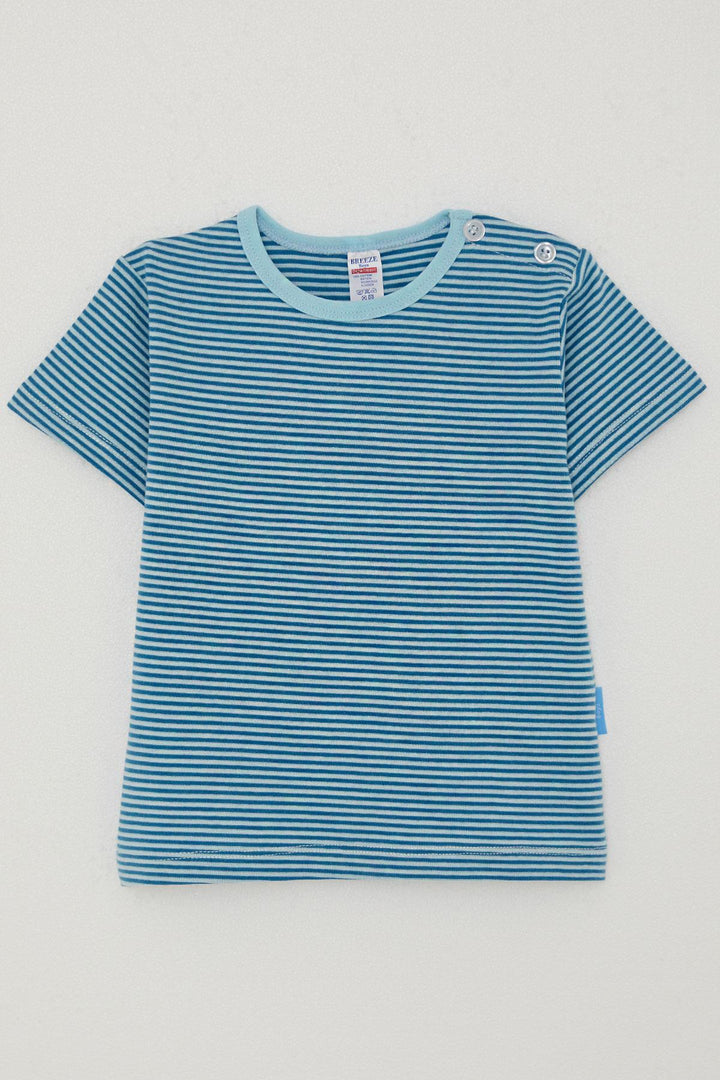 BRE Breeze Boys' T-shirt Striped 1-4 Years, Blue - Coppell