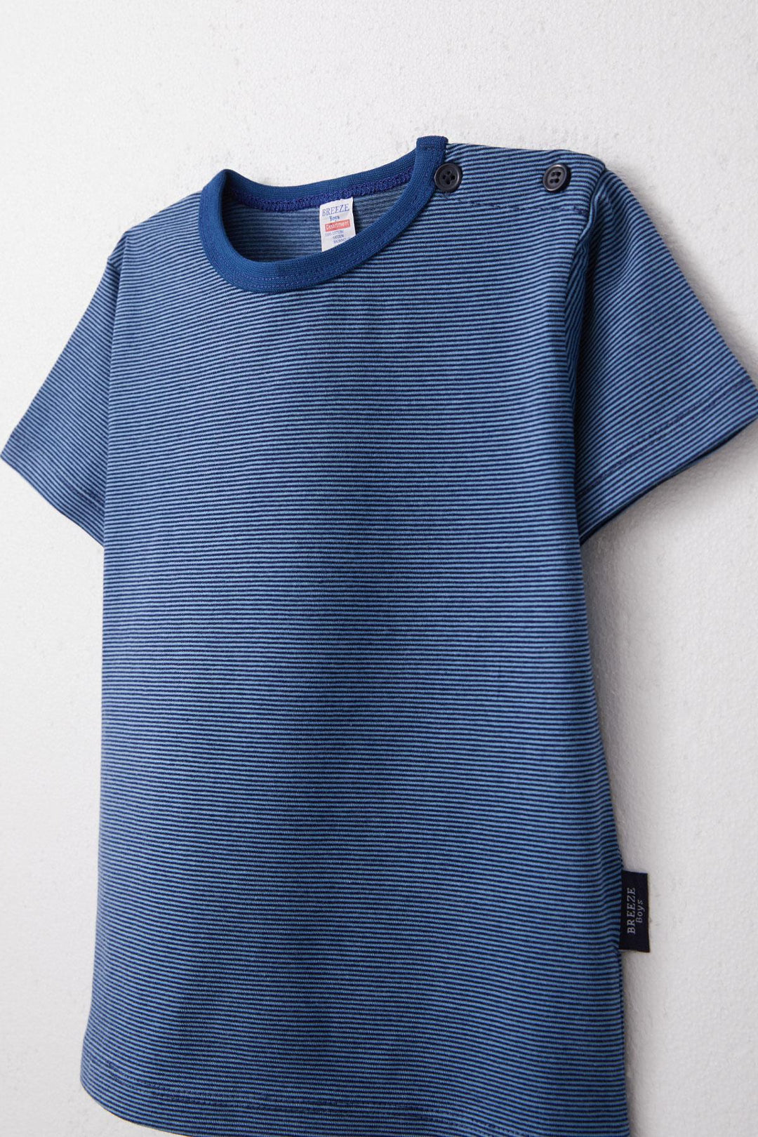 BRE Breeze Boys' T-shirt Striped 1-4 Years, Dark Blue - Dordrecht