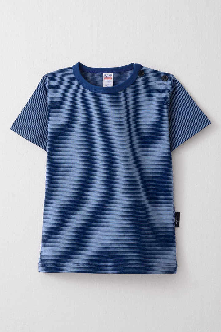 BRE Breeze Boys' T-shirt Striped 1-4 Years, Dark Blue - Dordrecht
