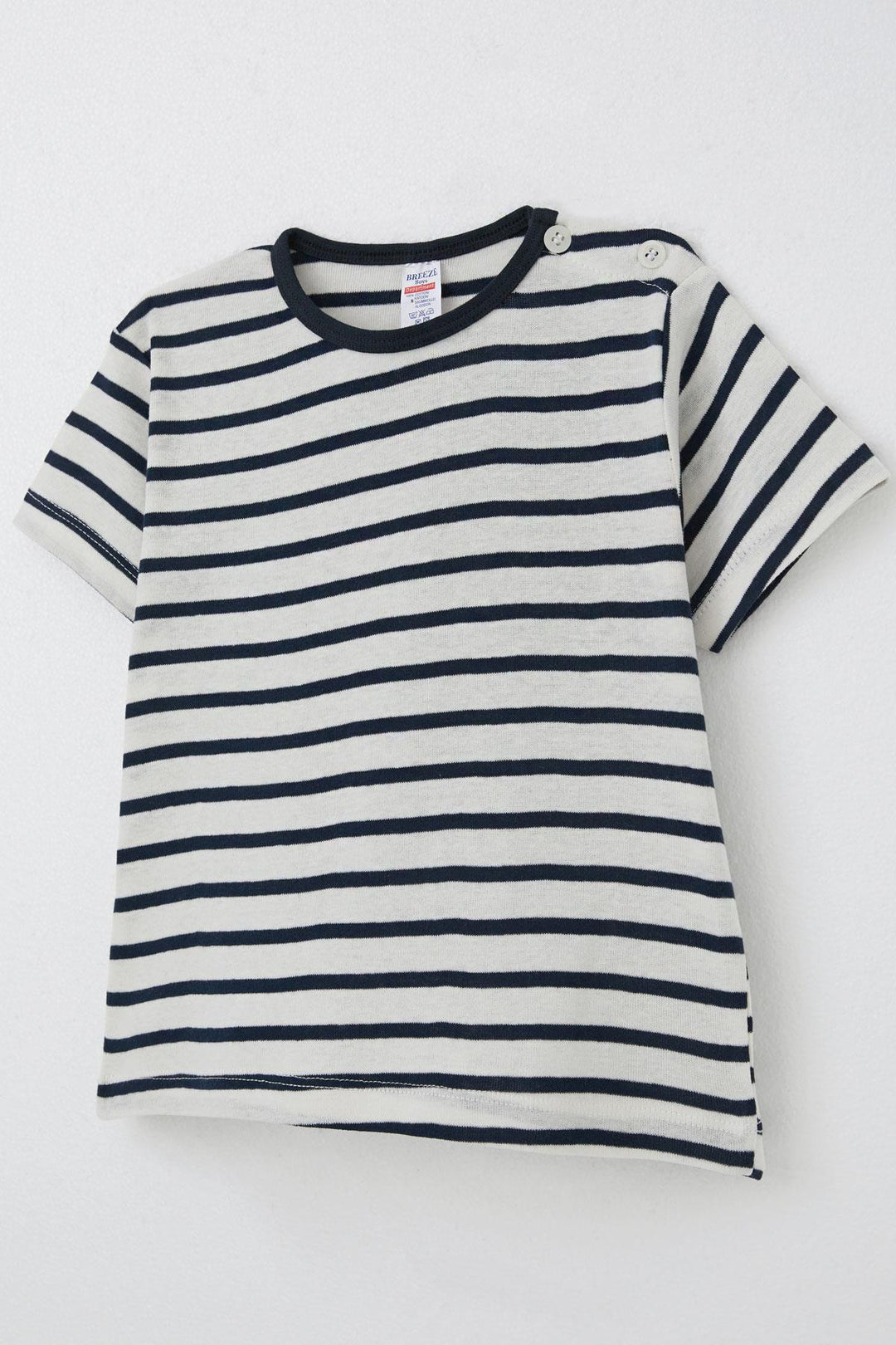 BRE Breeze Boy's T-shirt Striped 1-4 Years, Beige - Germantown