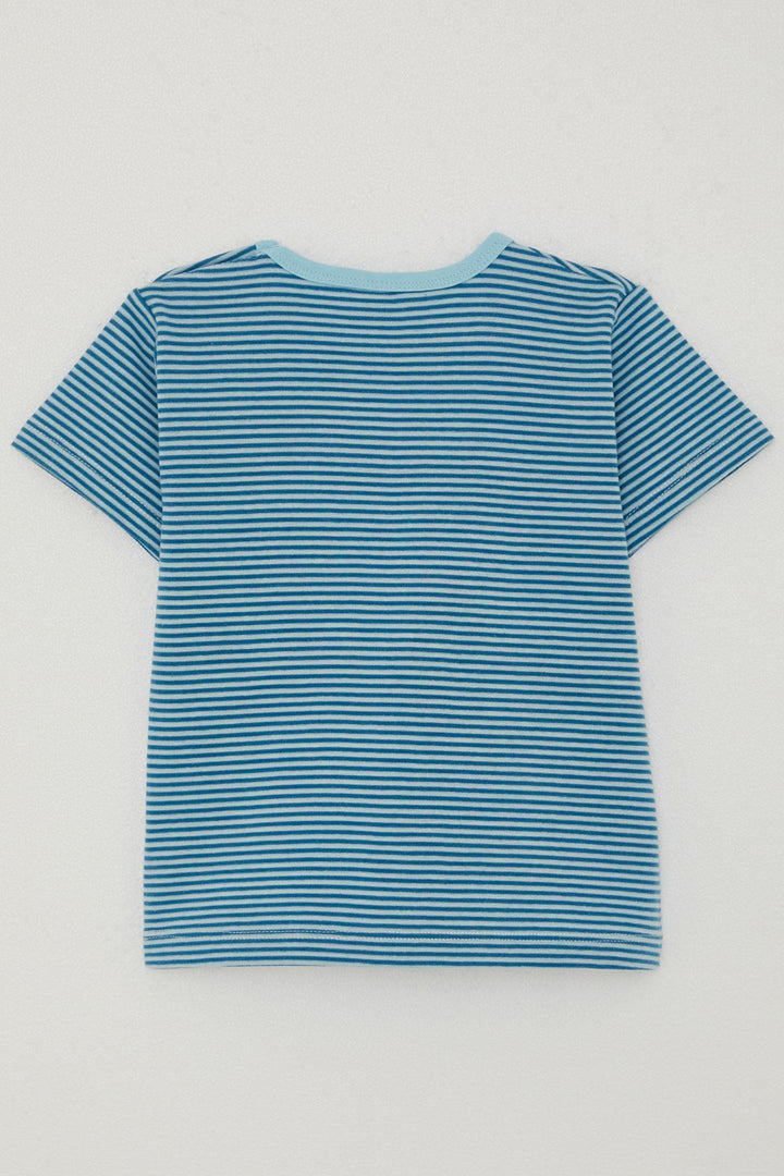 BRE Breeze Boys' T-shirt Striped 1-4 Years, Blue - Coppell