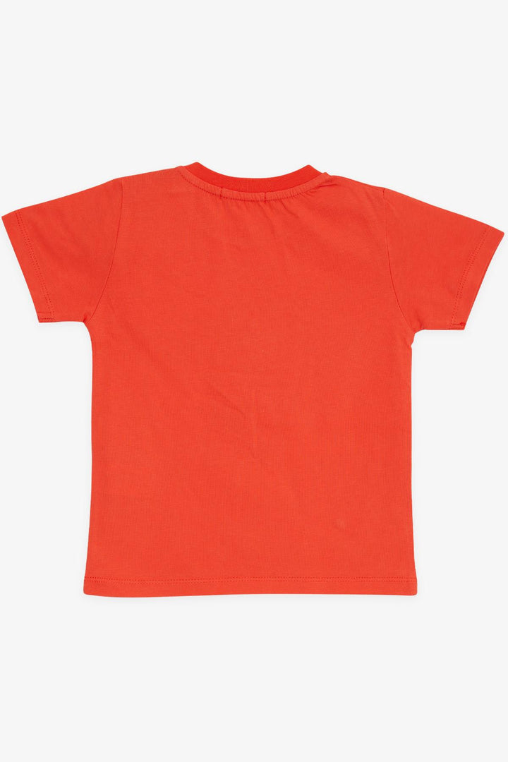 BRE Breeze Girls & Boys Boys T-Shirt with Pop Corn Print, 2-6 Years, Coral - Matosinhos