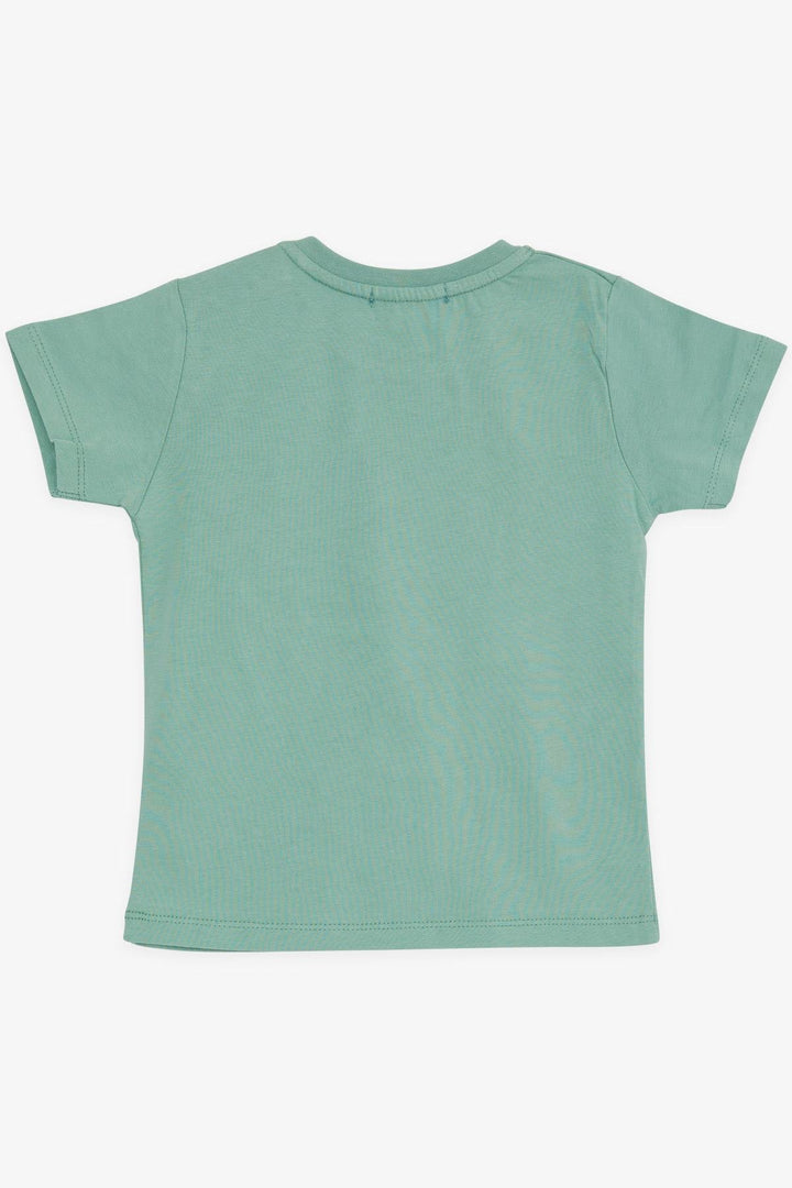 BRE Breeze Girls & Boys Boys T-shirt with Pop Corn Print, 2-6 Years, Mint Green - Nichelino