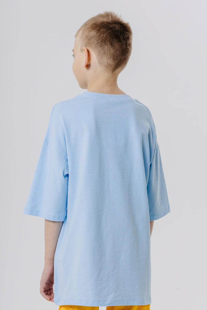 BRE Breeze Boys' T-Shirt Colorful Shoe Printed 96 Years, Light Blue - Ocosingo