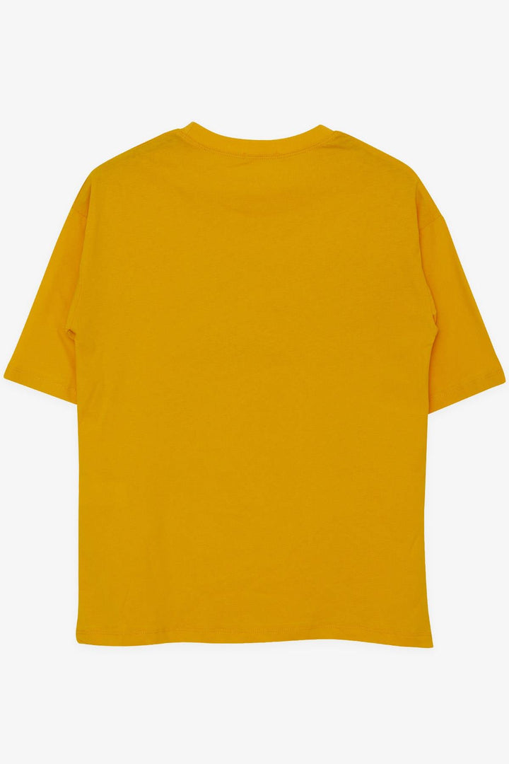BRE Breeze Boys' T-shirt Colorful Shoe Printed 96 Years, Mustard Yellow - Cape Breton