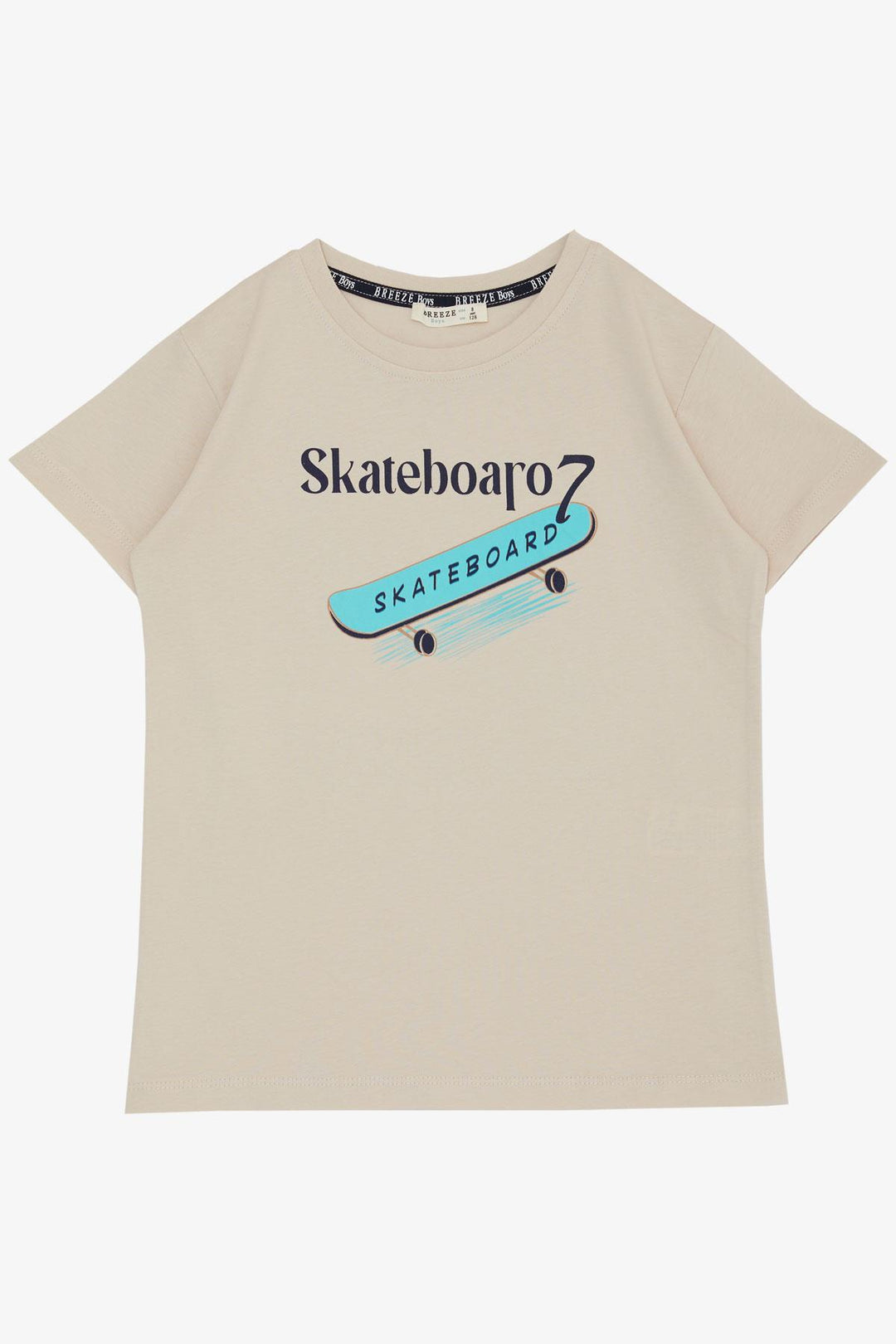 BRE Breeze Boys' T-shirt Skateboard Printed 82 Years, Beige - Chemnitz