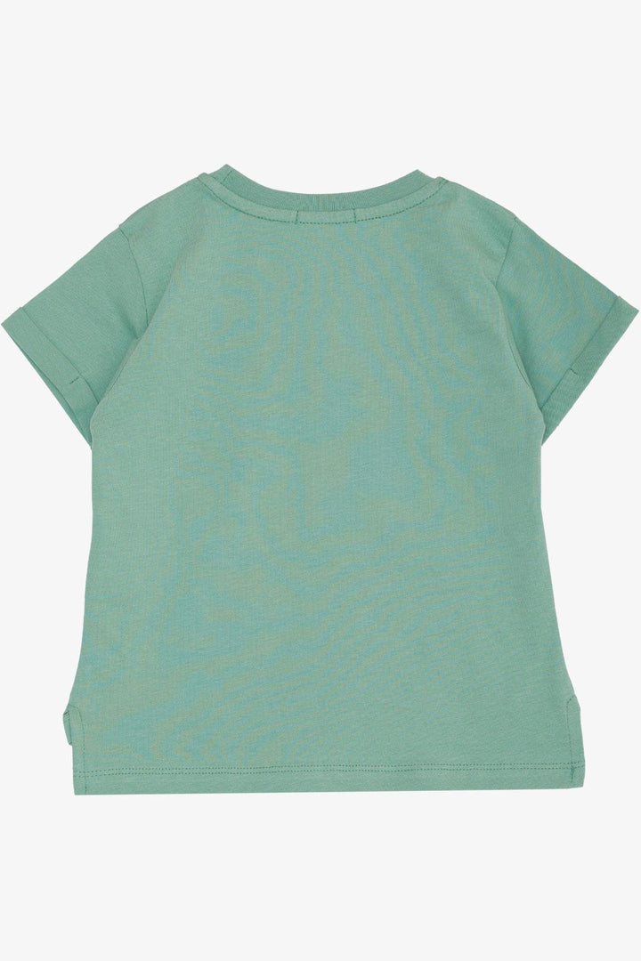 BRE Breeze Boys' T-shirt Slogan Themed Car Printed 2-6 Years, Mint Green - Slavuta