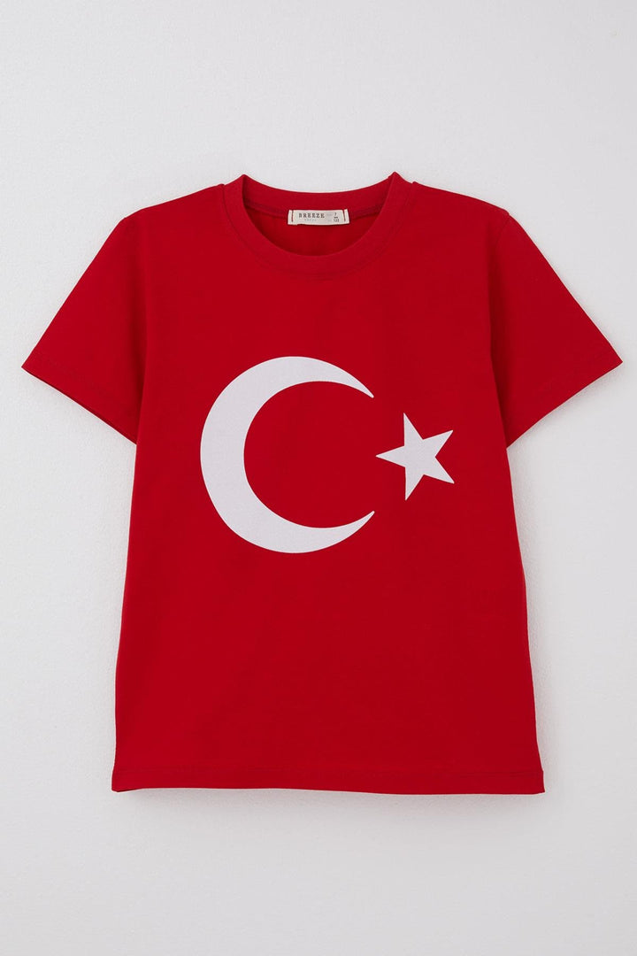 BRE Breeze Boys' T-shirt Turkish Flagged 44 Years, Red - Svyetlahorsk