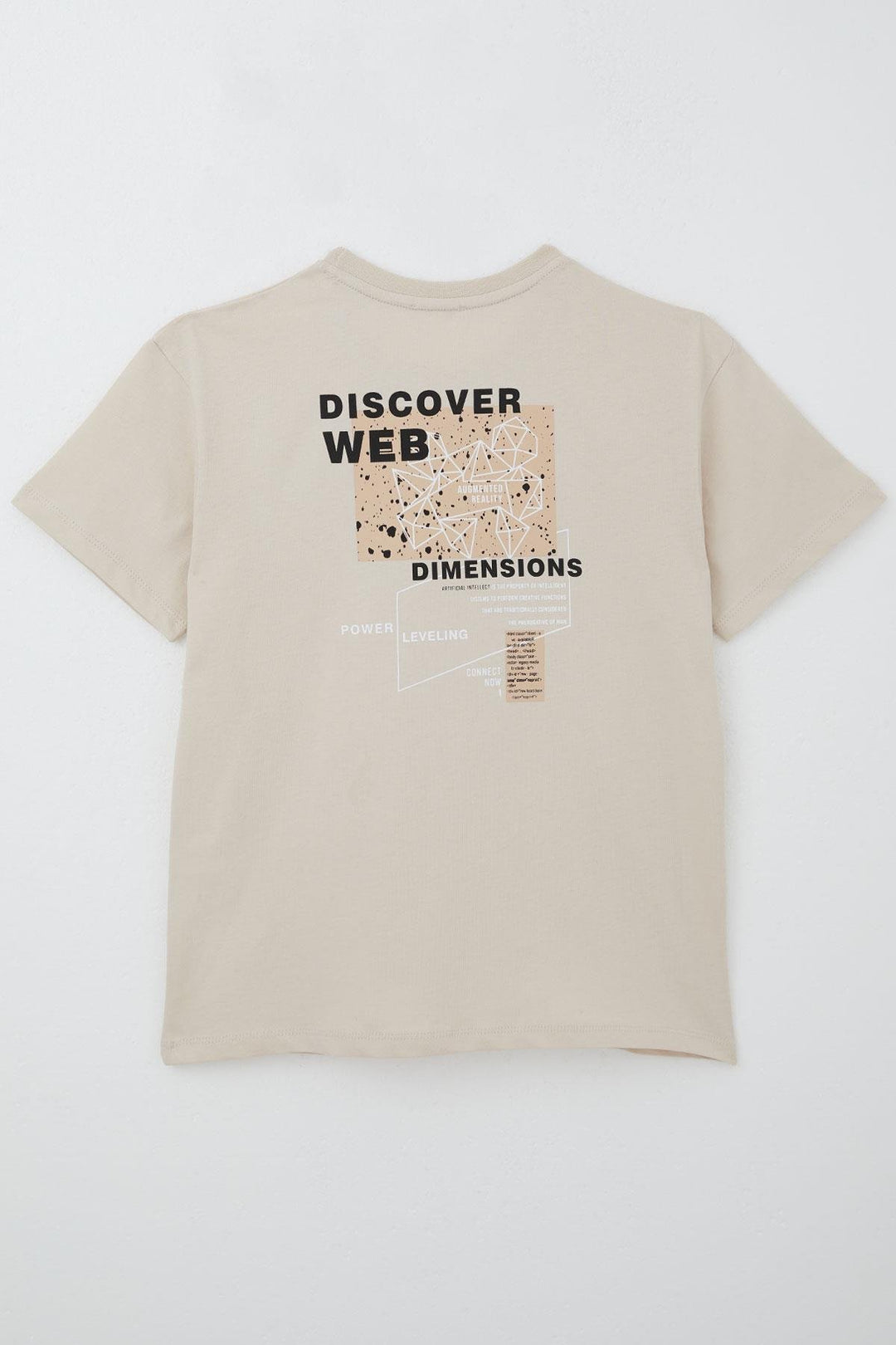 BRE Breeze Boys' T-shirt Webi Discovery Themed 94 Years, Beige - Freising