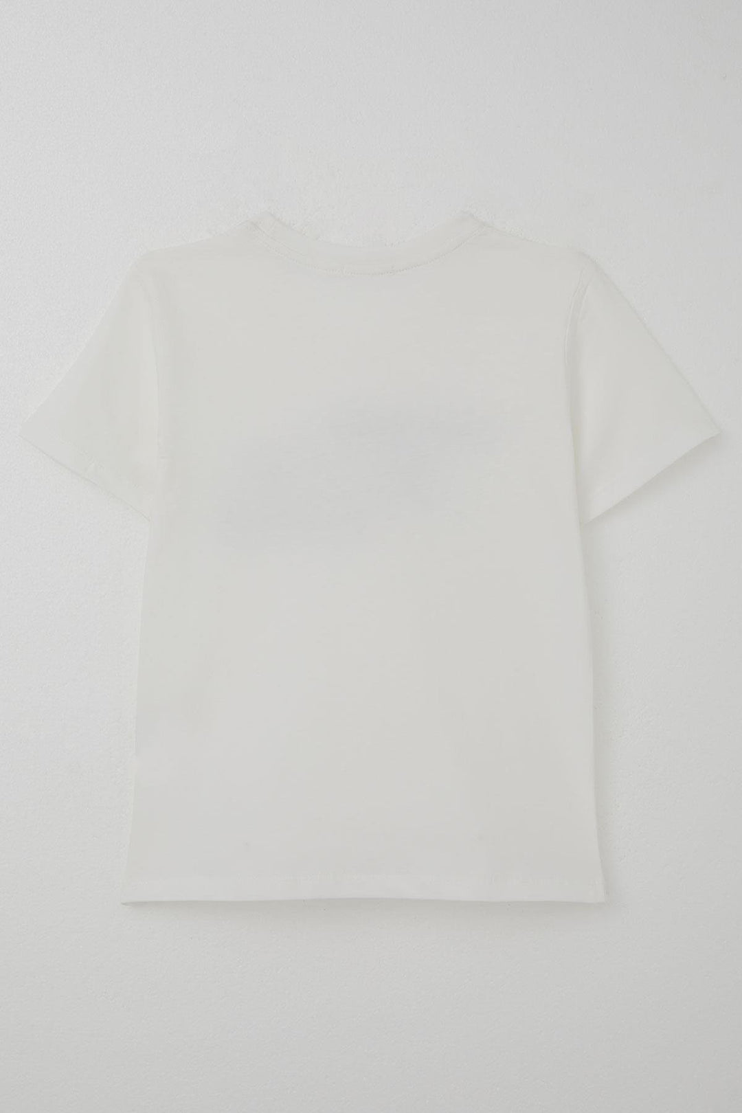 BRE Breeze Erkek Çocuk Tişört Yansıma Efekti Yazı Baskılı 84 Yaş, Ekru - Bristol