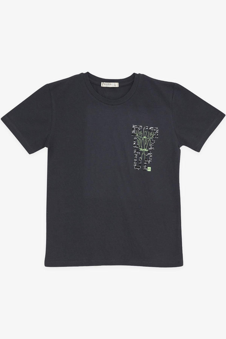 BRE Breeze Girls & Boys Boys T-Shirt Printed 84 Years, Anthracite - Grimsby