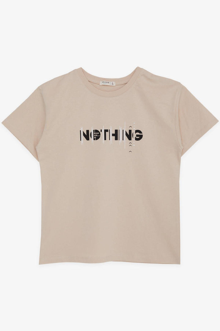 BRE Breeze Girls & Boys Boys T-Shirt Printed with Text, 50 Years, Beige - Bornheim