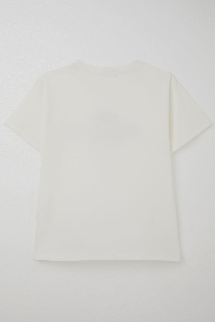 BRE Breeze Boy's T-shirt with Print 50 Years, Ecru - Tours