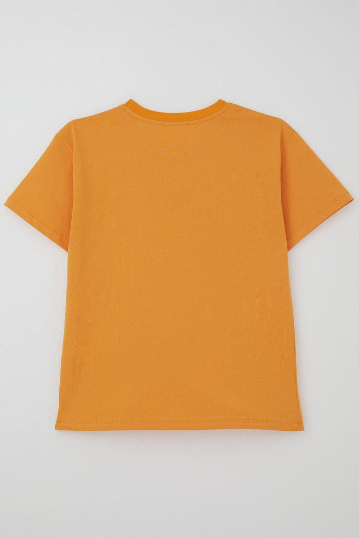 BRE Breeze Boy's T-shirt with Print 50 Years, Mustard Yellow - Segrate
