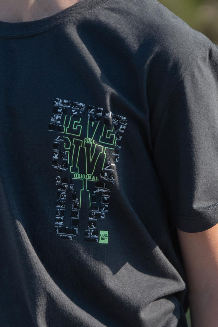 BRE Breeze Girls & Boys Boys T-Shirt Printed 84 Years, Anthracite - Grimsby