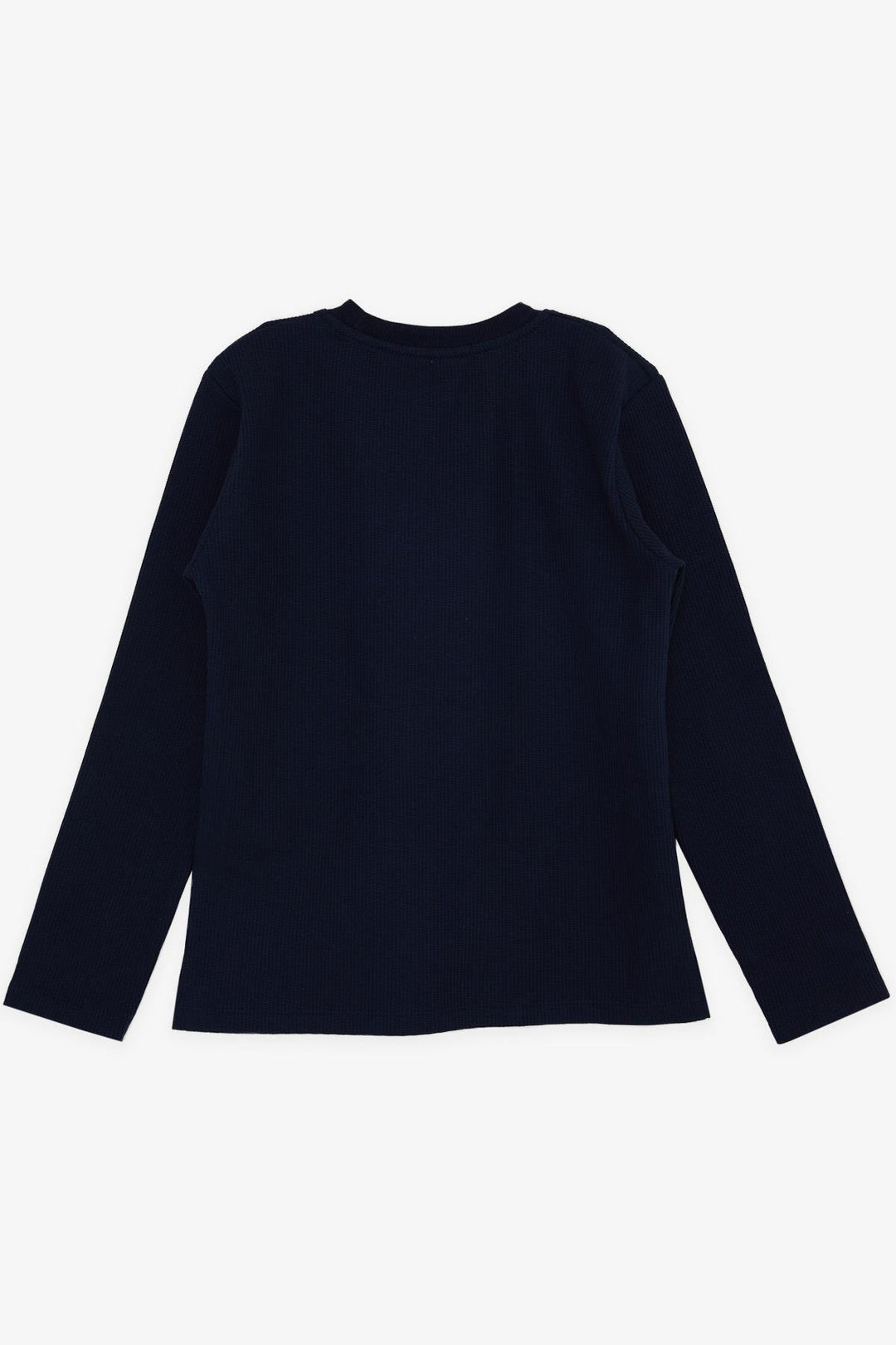 BRE Breeze Boys' Long Sleeve T-Shirt with Emblem 84 Years, Navy Blue - Avilés