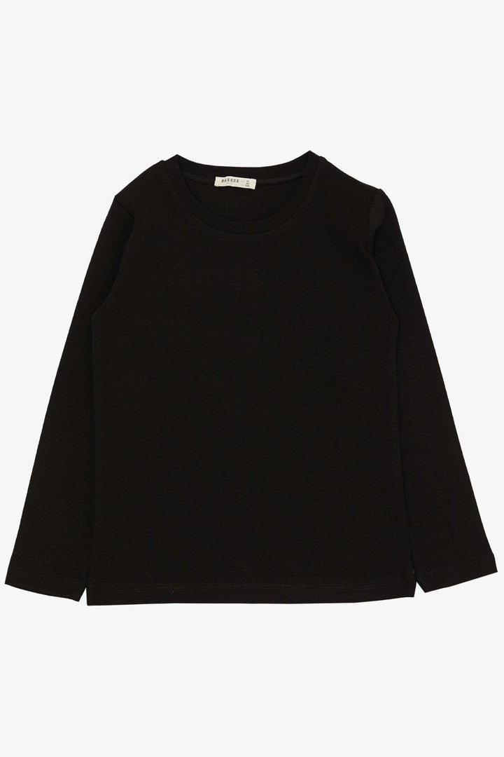 BRE Breeze Boys' Long Sleeve T-Shirt Basic 94 Years, Black - Hartford