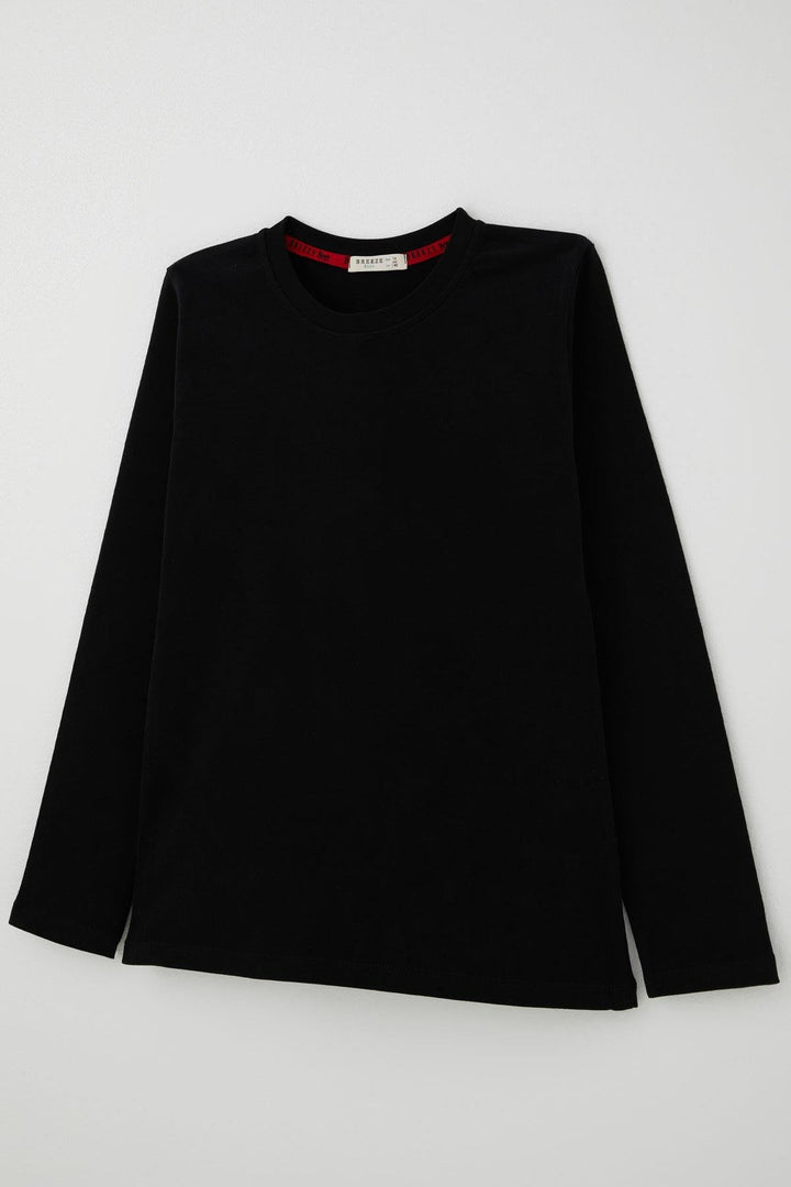 BRE Breeze Boys' Long Sleeve T-Shirt Basic 54 Years, Black - Lucca